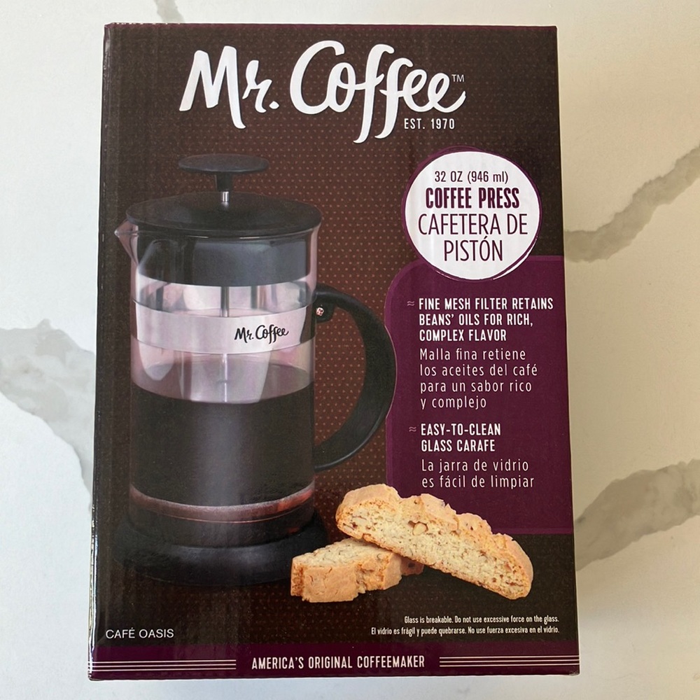 Mr Coffee Press BRAND NEW